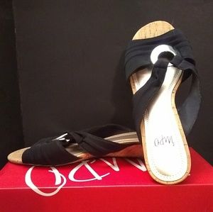 IMPO Black/Silver Renita Heels